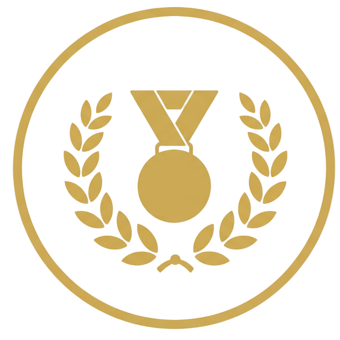 Olympic athletes icon in gold